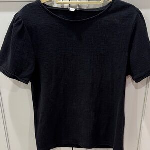 J. Crew Factory Black Short Sleeve Top